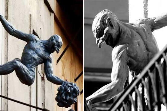 Скульптуры-горгульи в готическом стиле